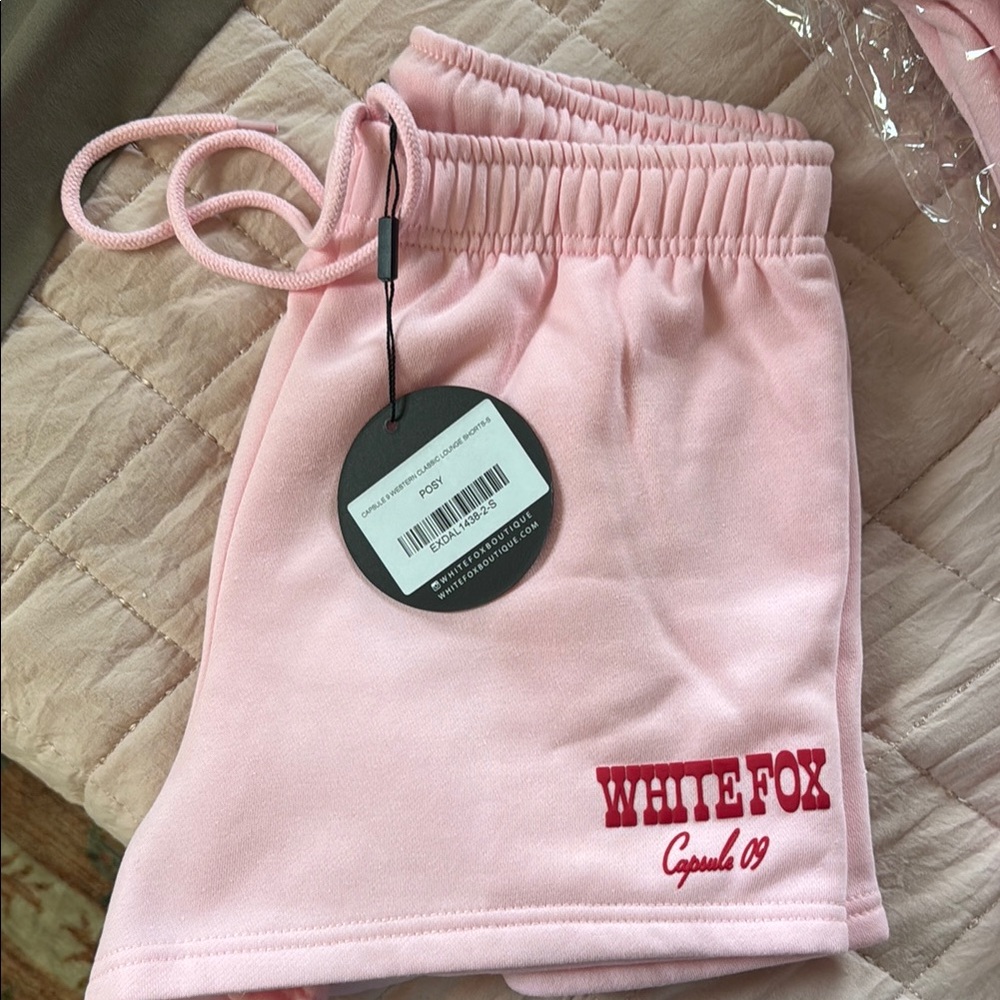 White Fox Pink Shorts